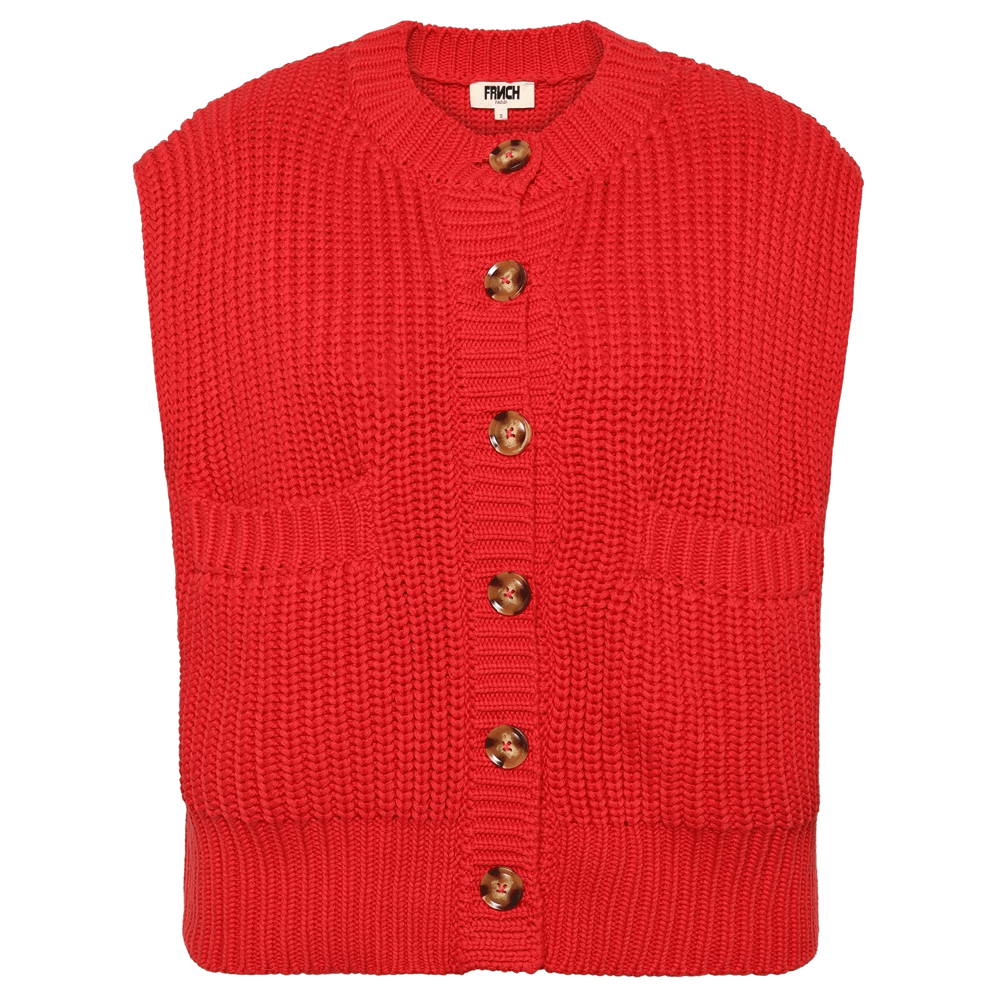 FRNCH Carmele Red Sweater